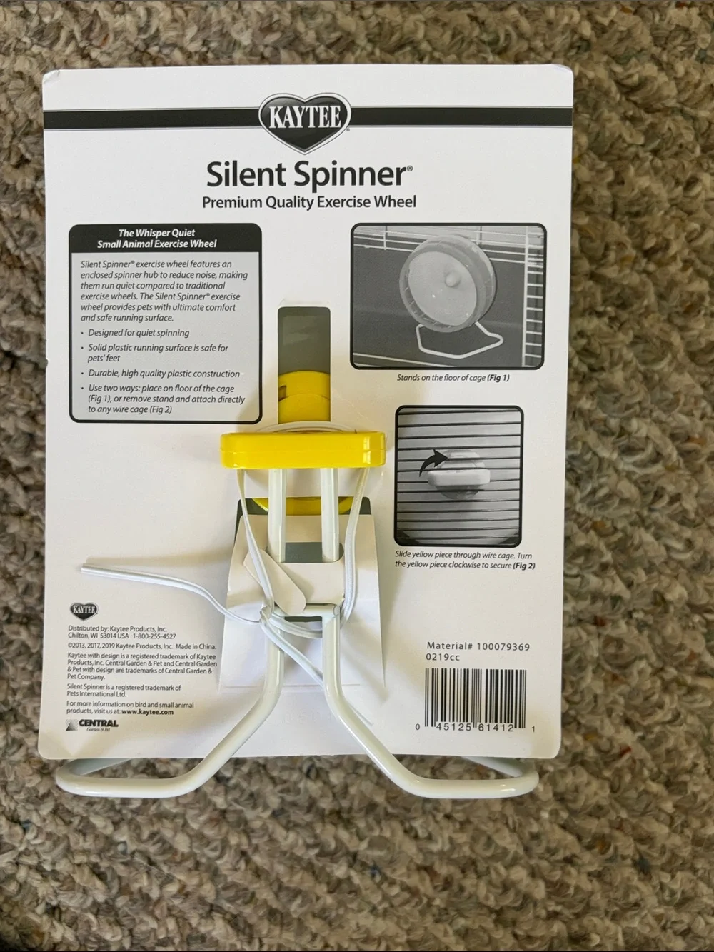 Kaytee Silent Spinner Small Pet Wheel in Bright Green